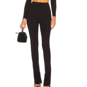 NWT EB Denim Split Hem Cotton Legging in Black Size Large